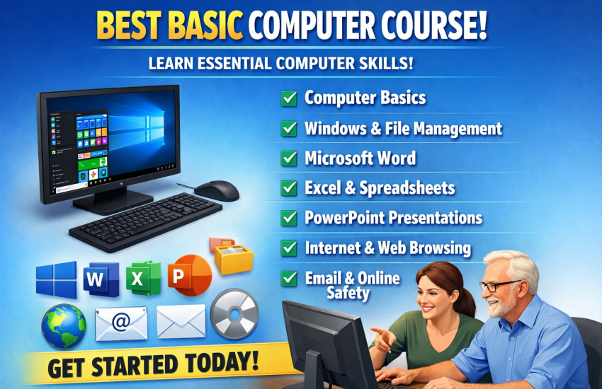Students learning Best Basic Computer Course in Seohara – Digital Inbox Computer Institute