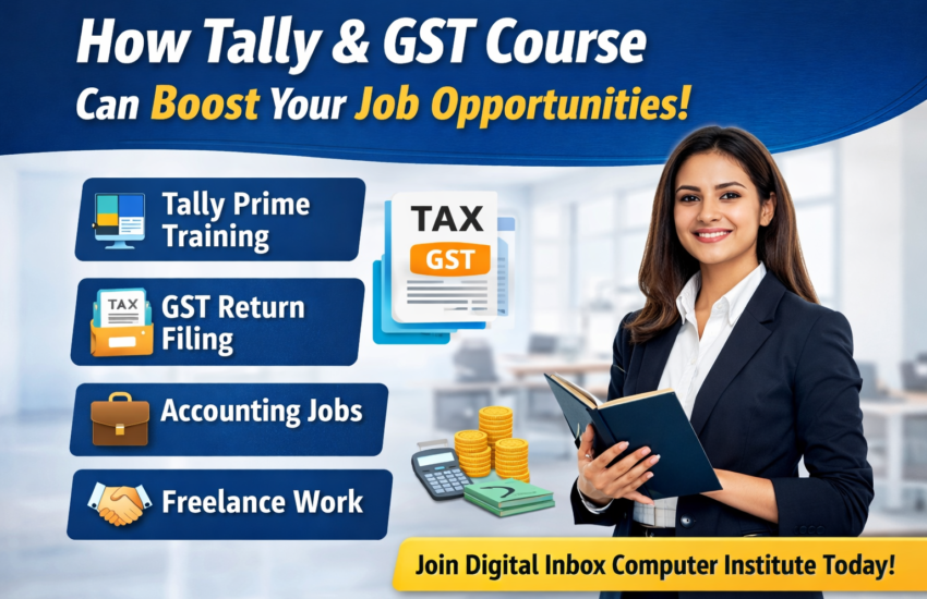 Tally Prime and GST training for accounting jobs at Digital Inbox Computer Institute